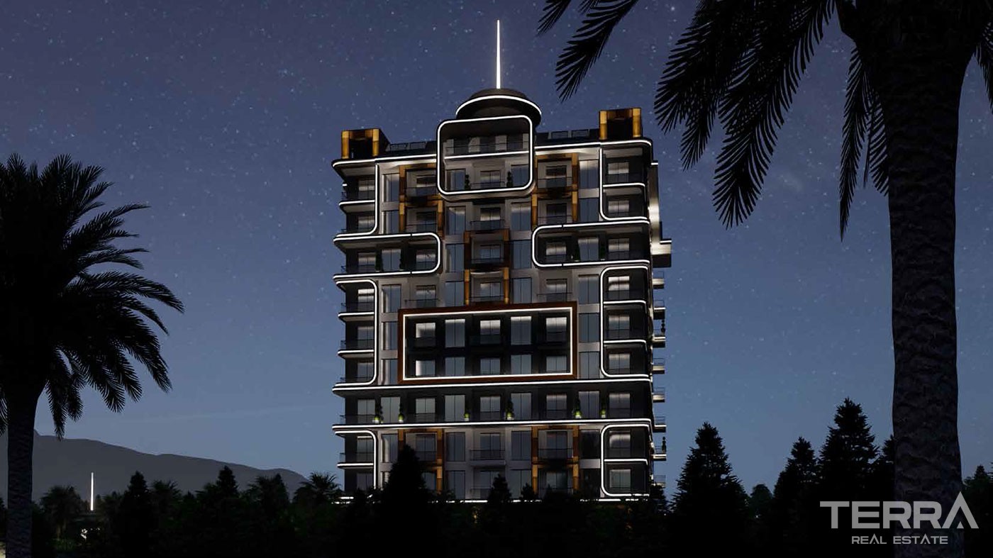 Luxury Sea View Apartments to Buy in Alanya Tosmur Nearby the Beach - 46515