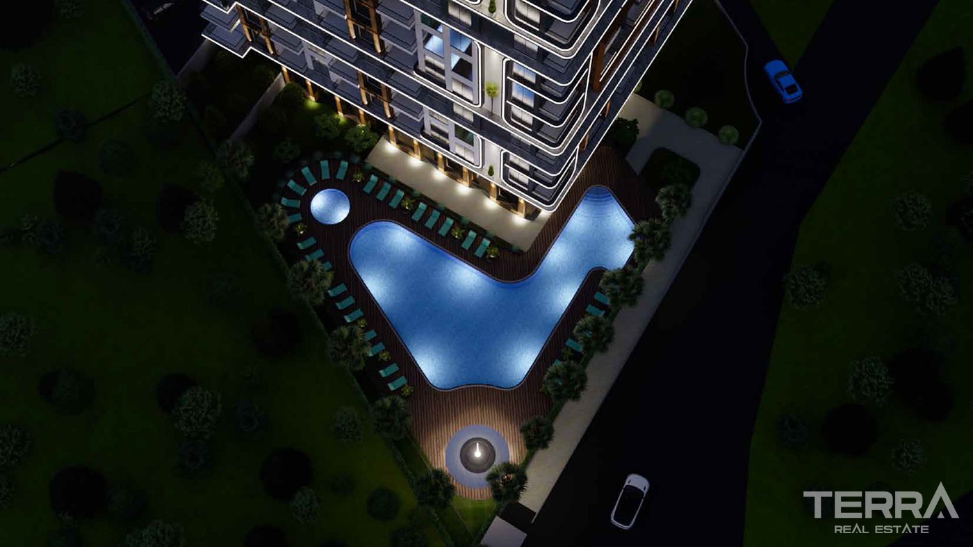 Luxury Sea View Apartments to Buy in Alanya Tosmur Nearby the Beach - 46520