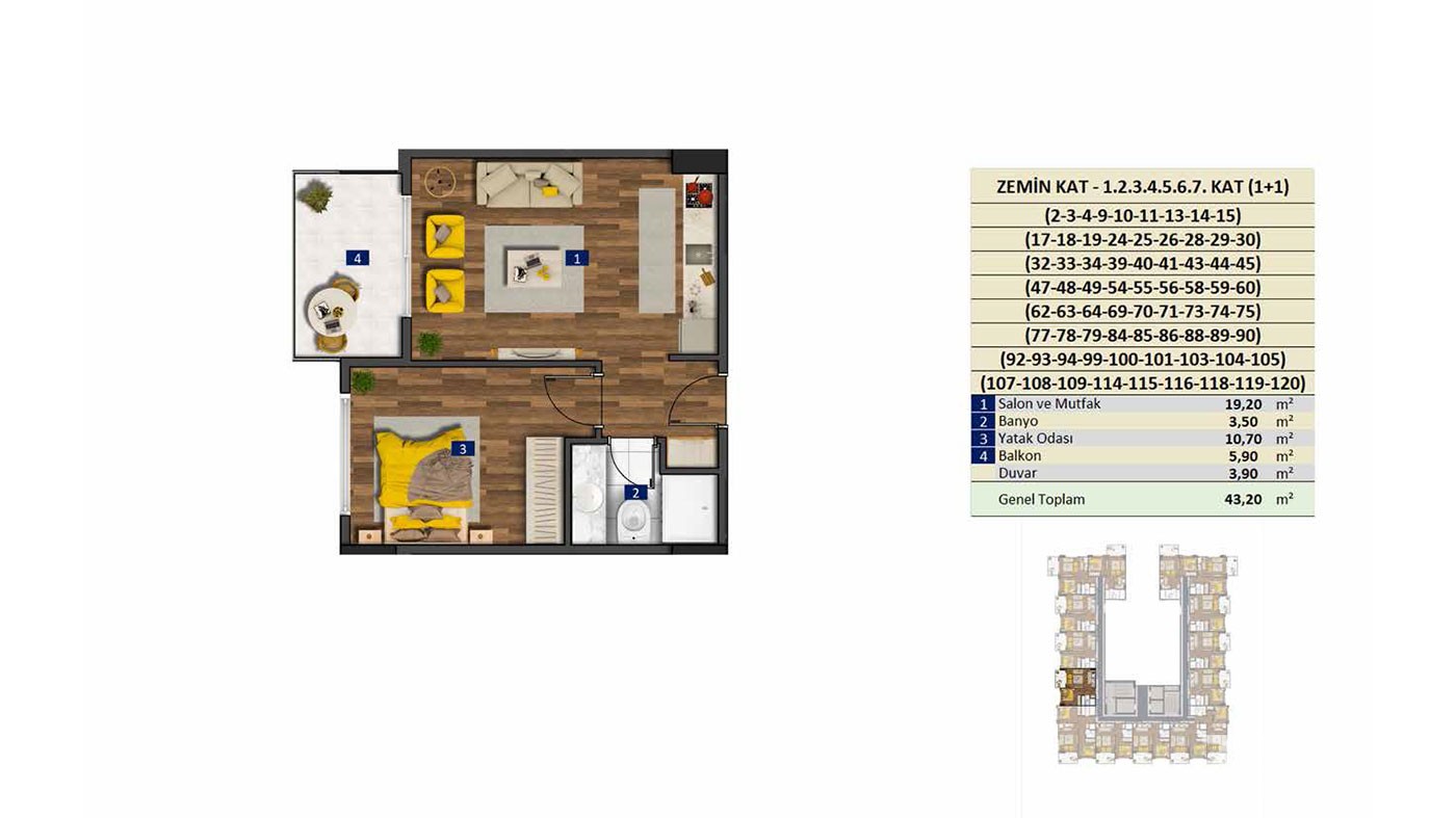 Luxury Sea View Apartments to Buy in Alanya Tosmur Nearby the Beach - 46532