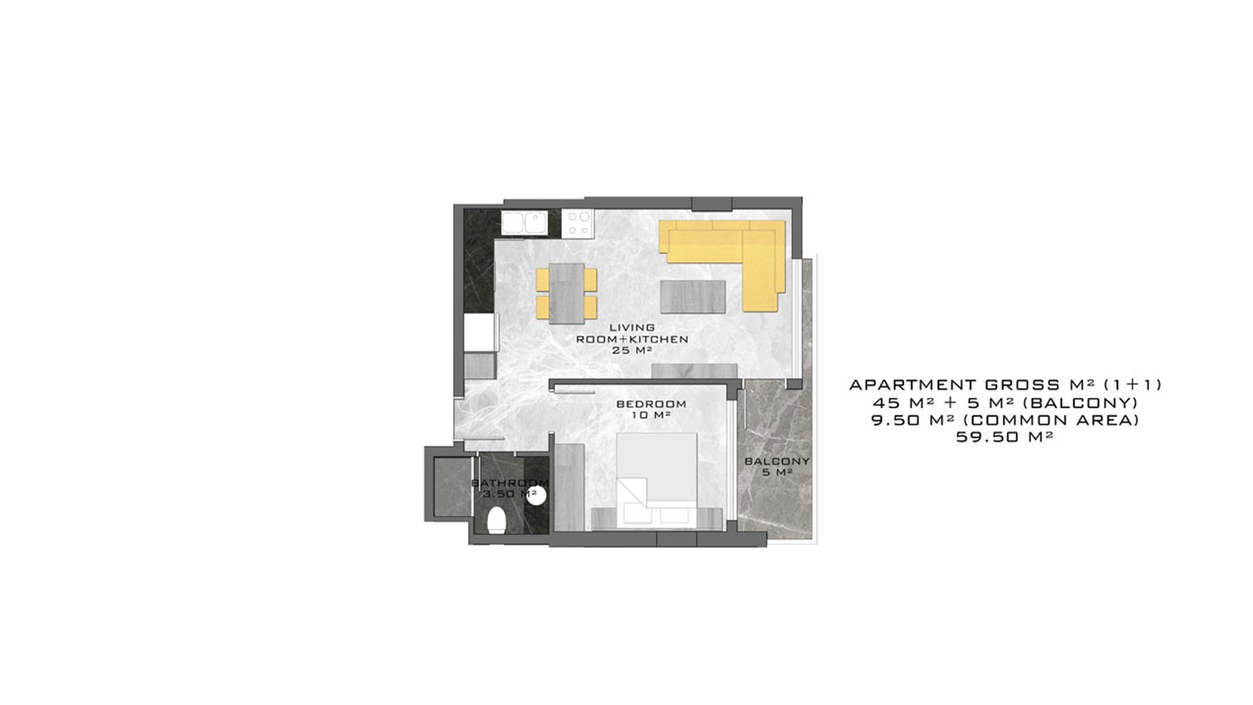 Купить Квартиры в Самом Центре Алании Недалеко от Пляжа - 46584