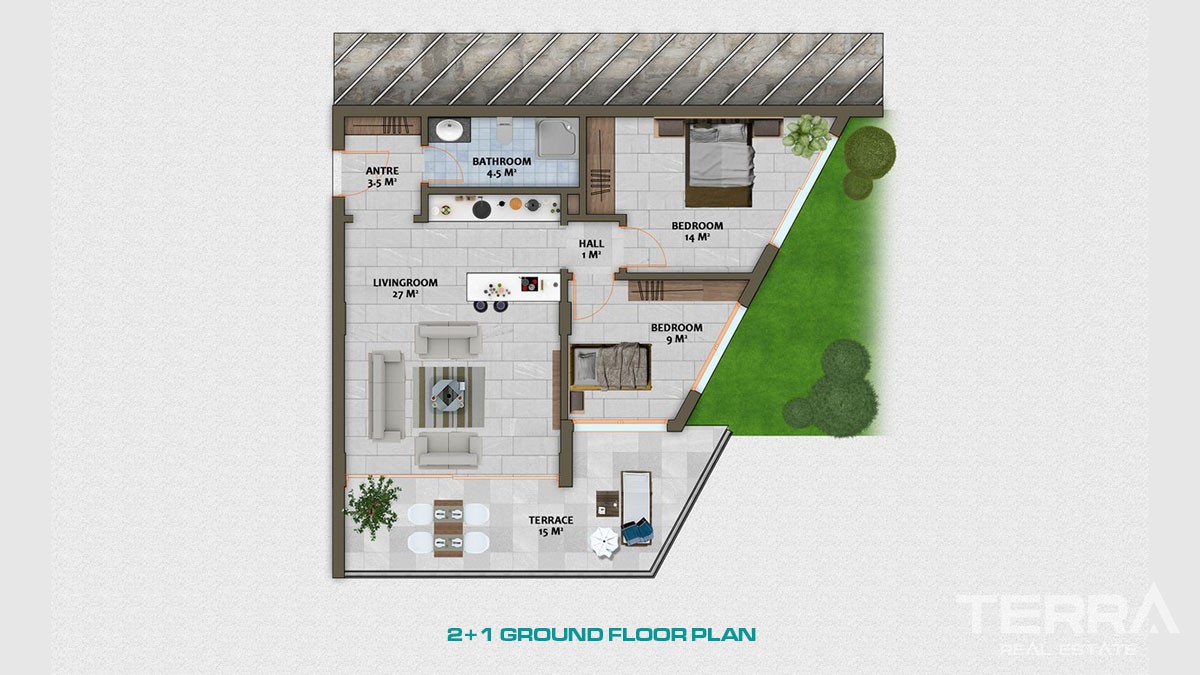 Immobilier de Luxe Vue Mer & Ville à Vendre à Alanya Bektaş - 46742
