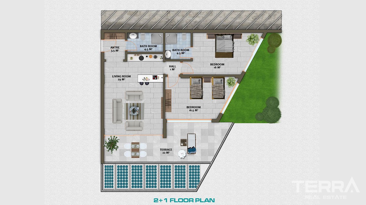 Immobilier de Luxe Vue Mer & Ville à Vendre à Alanya Bektaş - 46741