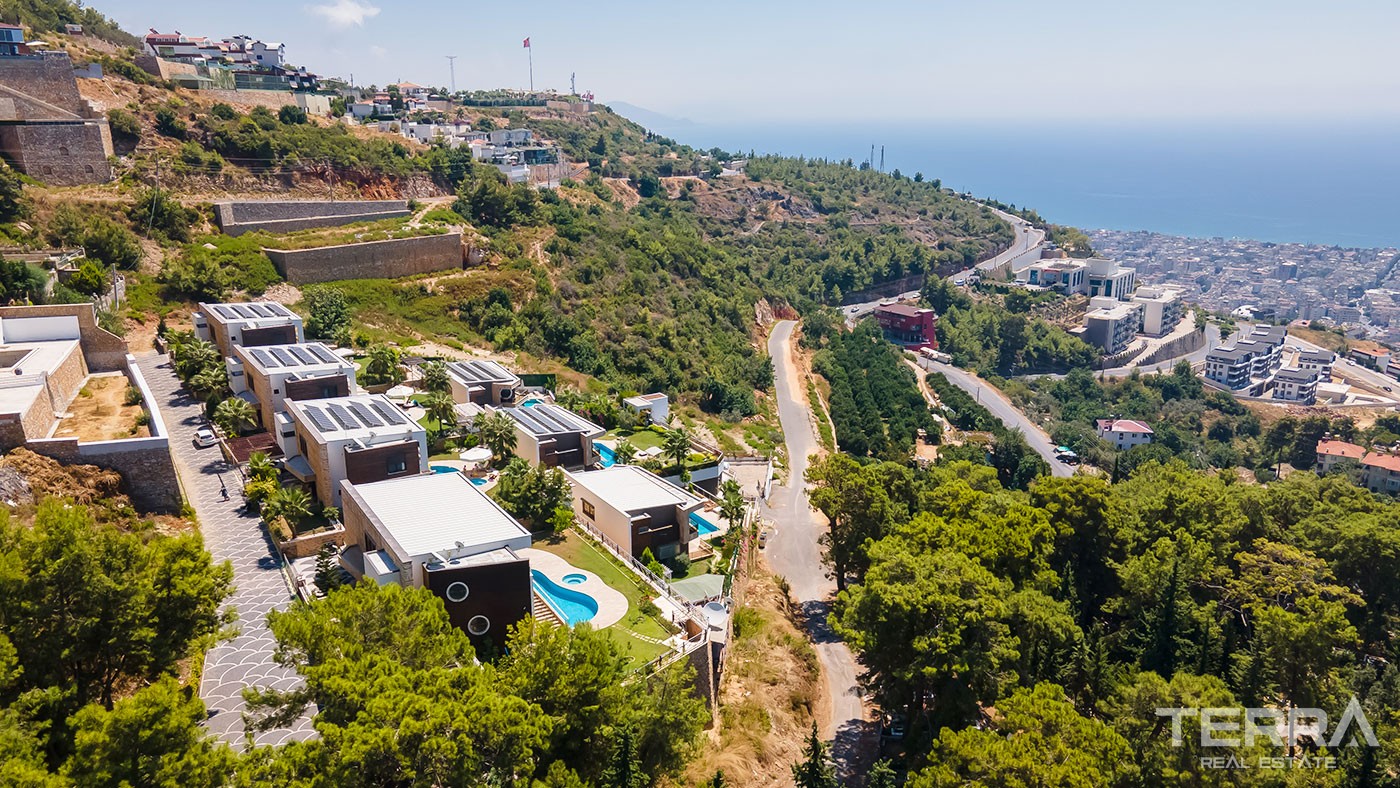 Immobilier de Luxe Vue Mer & Ville à Vendre à Alanya Bektaş - 46849