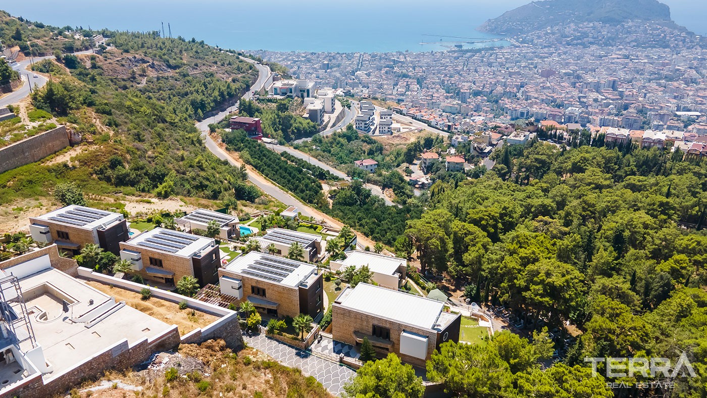 Immobilier de Luxe Vue Mer & Ville à Vendre à Alanya Bektaş - 46854