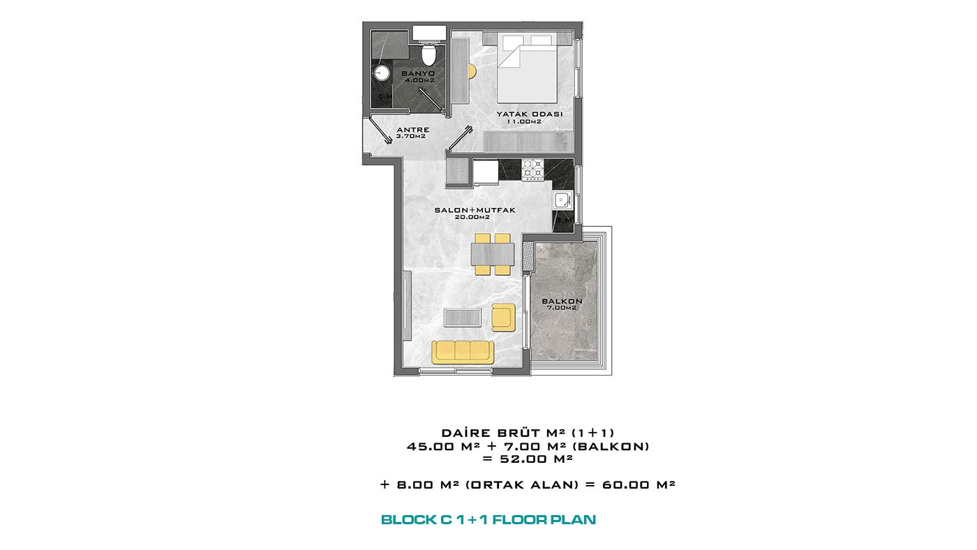 Apartments to Buy in Alanya Mahmutlar Within Walking Beach Distance - 46922