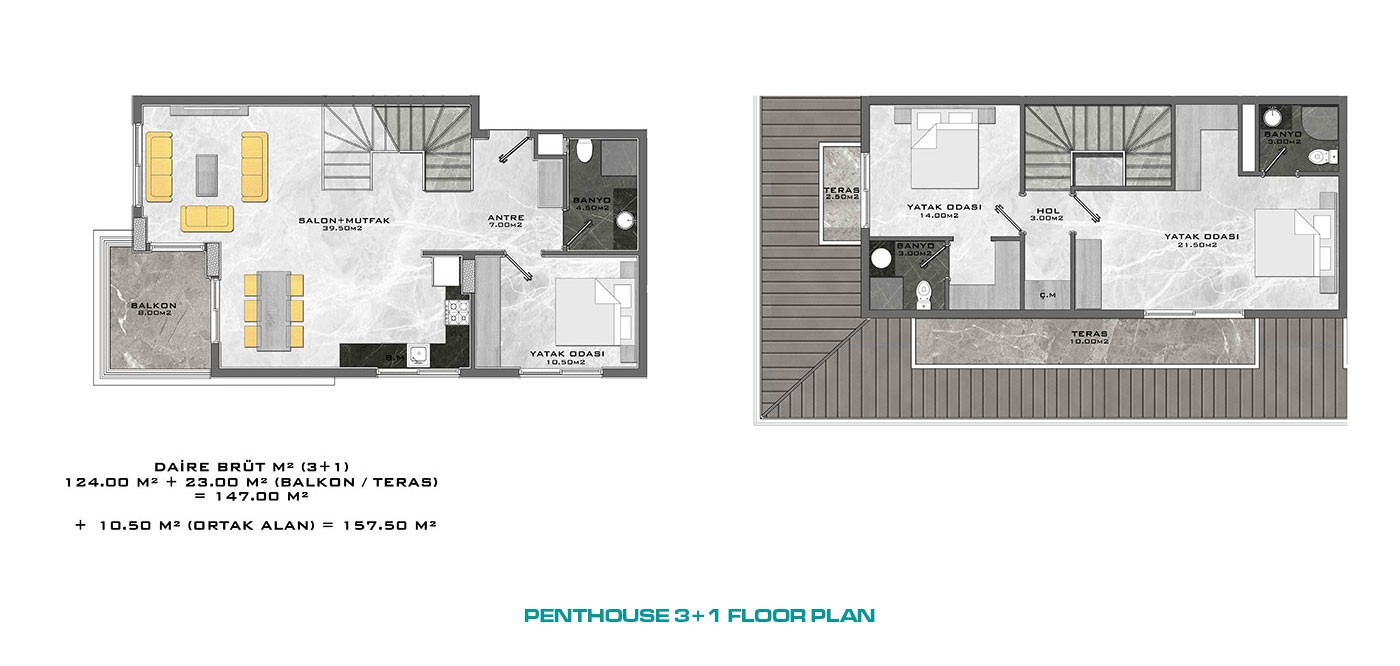 Apartments to Buy in Alanya Mahmutlar Within Walking Beach Distance - 46929