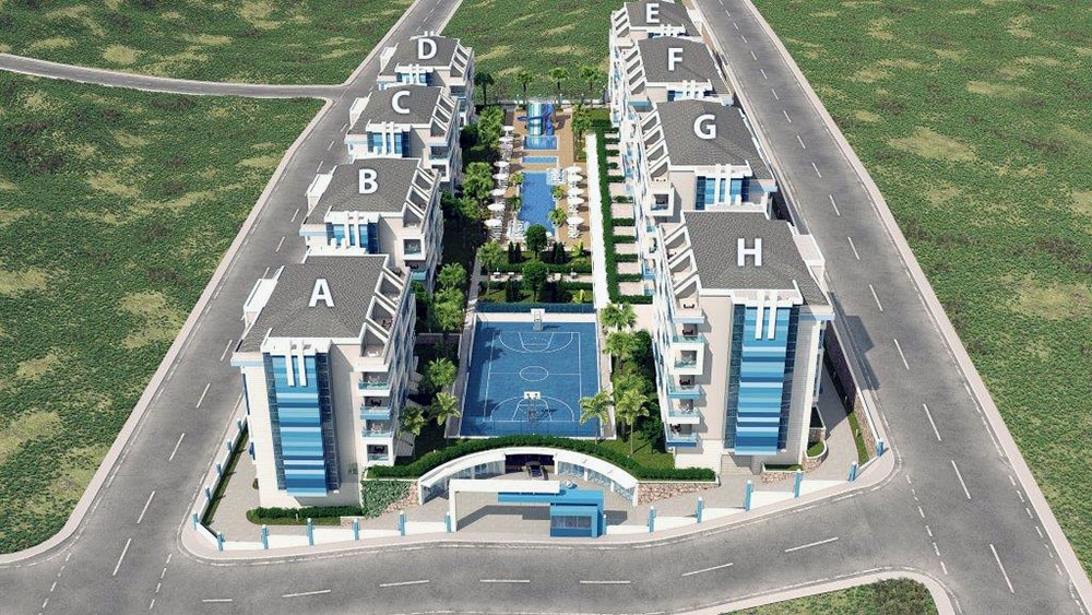 Apartments for Sale in Kestel, Alanya – Aura Blue - 487