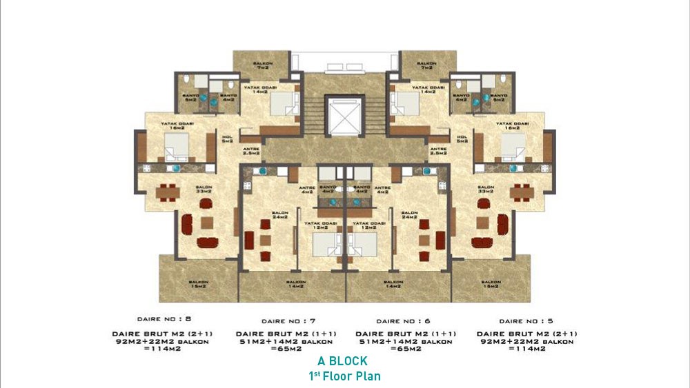 Apartments for Sale in Kestel, Alanya – Aura Blue - 499