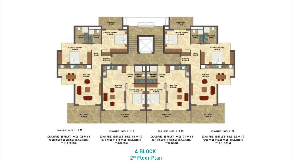 Apartments for Sale in Kestel, Alanya – Aura Blue - 500