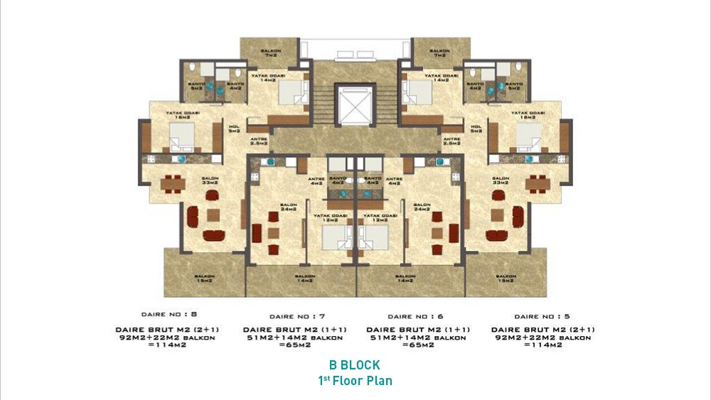 Apartments for Sale in Kestel, Alanya – Aura Blue - 505