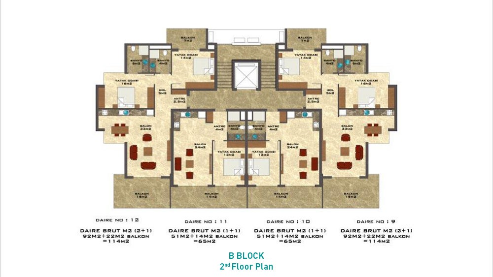 Apartments for Sale in Kestel, Alanya – Aura Blue - 506