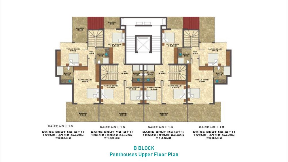 Apartments for Sale in Kestel, Alanya – Aura Blue - 508