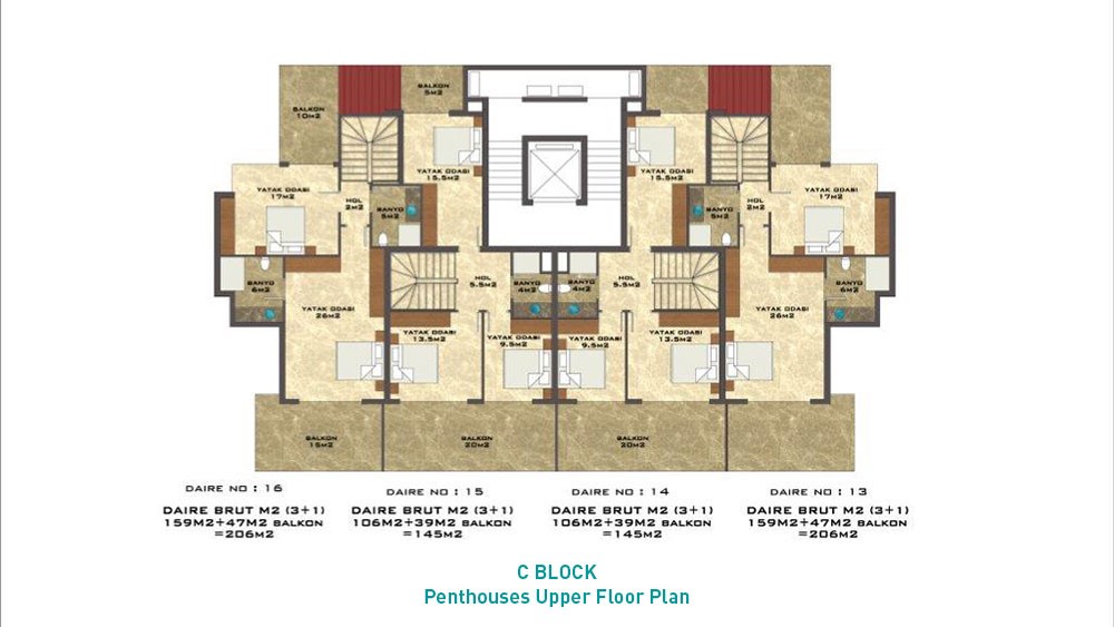 Apartments for Sale in Kestel, Alanya – Aura Blue - 514