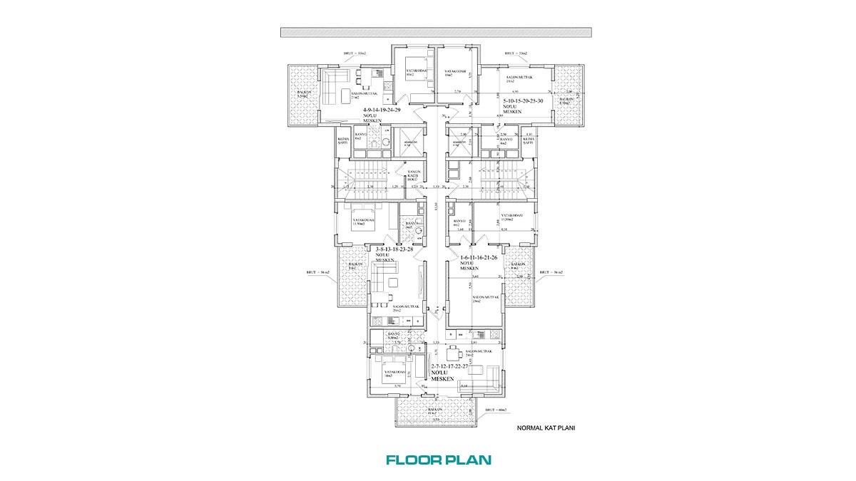 Appartements Bon Marché à Avsallar à 1 km de la Belle Plage de Sable - 46954