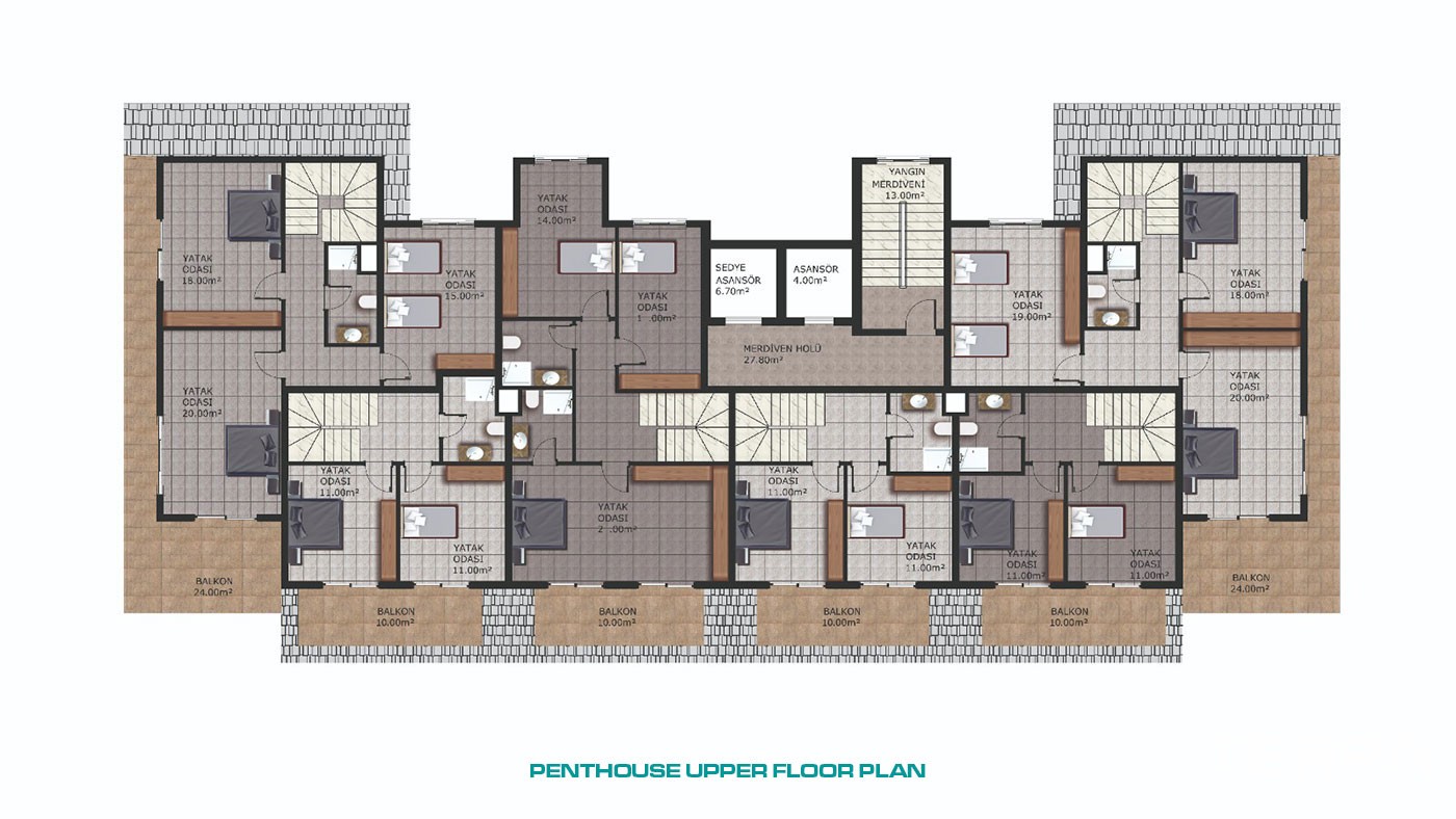 New Alanya Flats for Sale With Many Rich Amenities in Mahmutlar - 47163