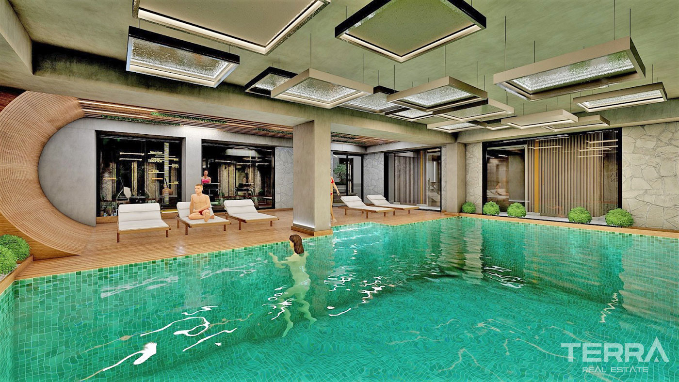 New Alanya Flats for Sale With Many Rich Amenities in Mahmutlar - 53586