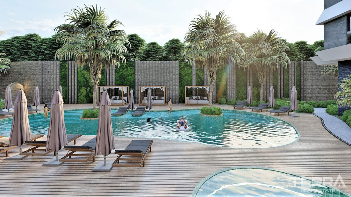 New Alanya Flats for Sale With Many Rich Amenities in Mahmutlar - 53592