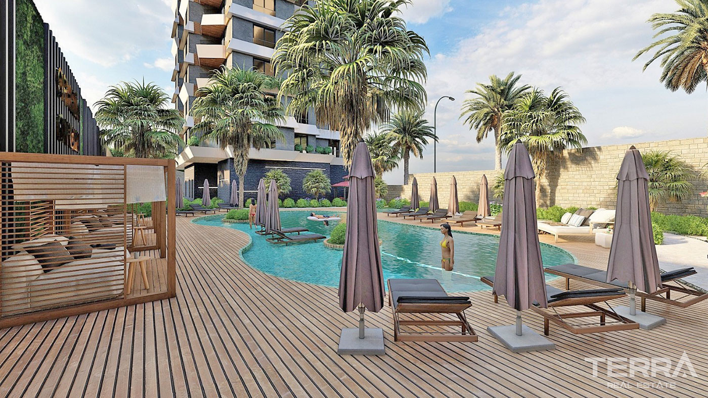 New Alanya Flats for Sale With Many Rich Amenities in Mahmutlar - 53596