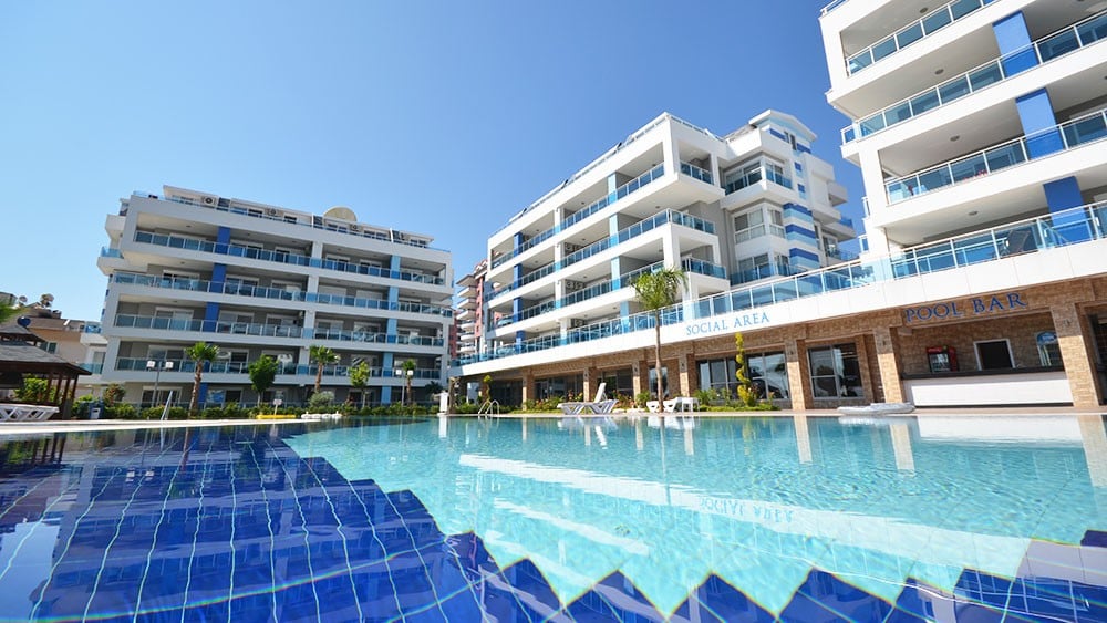 Crystal River Apartments to Buy in Alanya Oba Only 950 m from the Sea