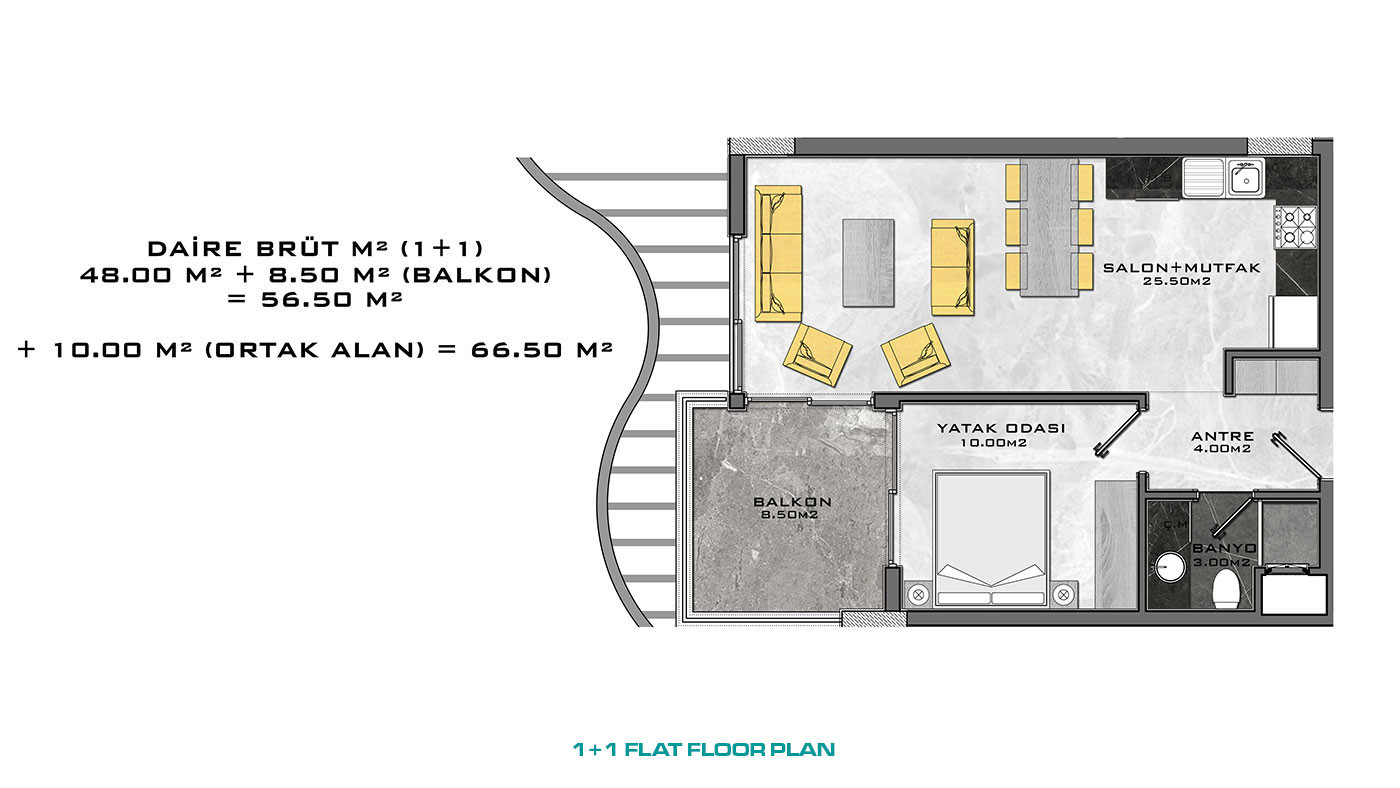 Appartements au Design Contemporain en Front de Mer à Kargıcak Alanya - 48309