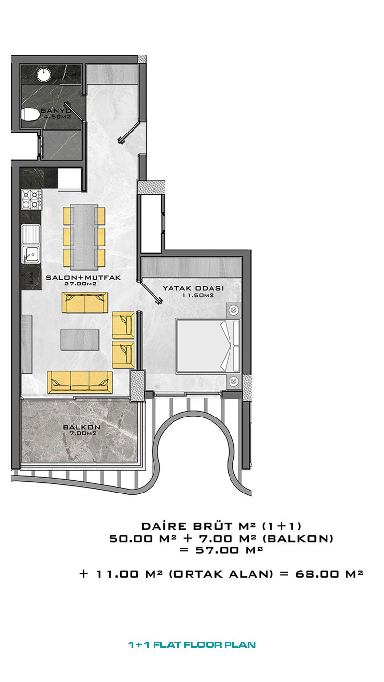 Appartements au Design Contemporain en Front de Mer à Kargıcak Alanya - 48313