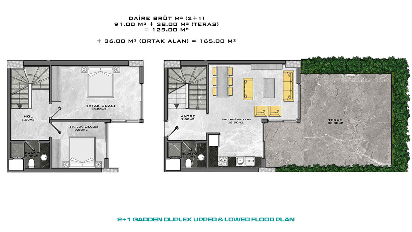 Appartements au Design Contemporain en Front de Mer à Kargıcak Alanya - 48320