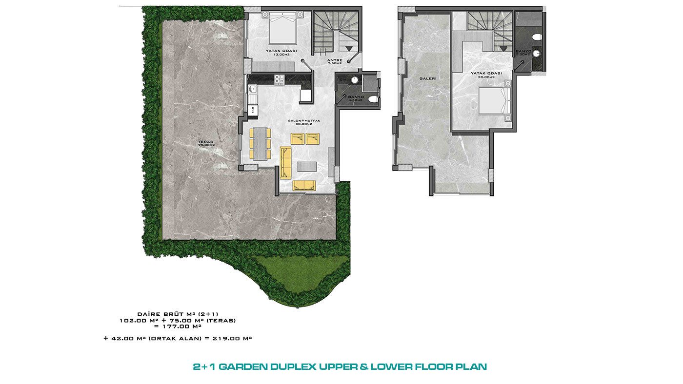 Appartements au Design Contemporain en Front de Mer à Kargıcak Alanya - 48321