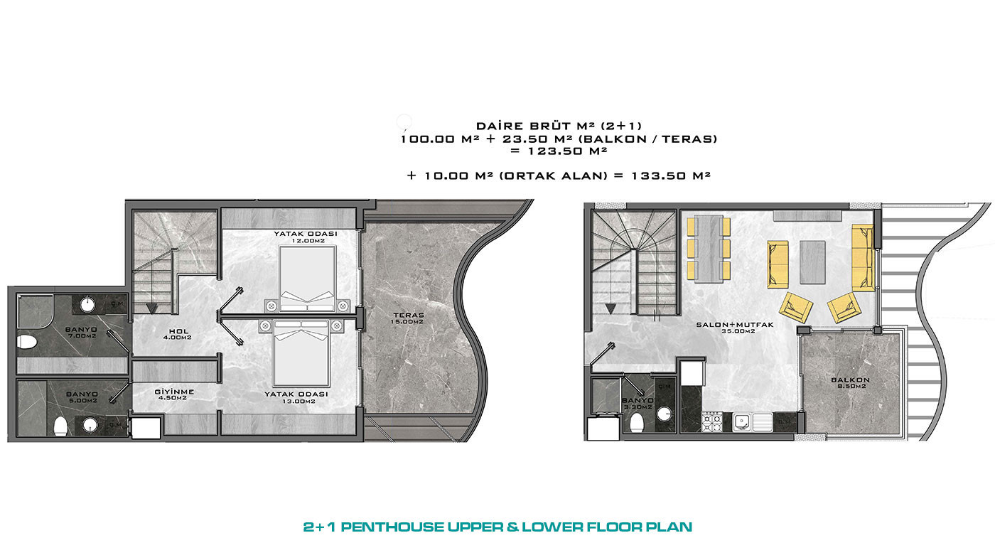 Appartements au Design Contemporain en Front de Mer à Kargıcak Alanya - 48328