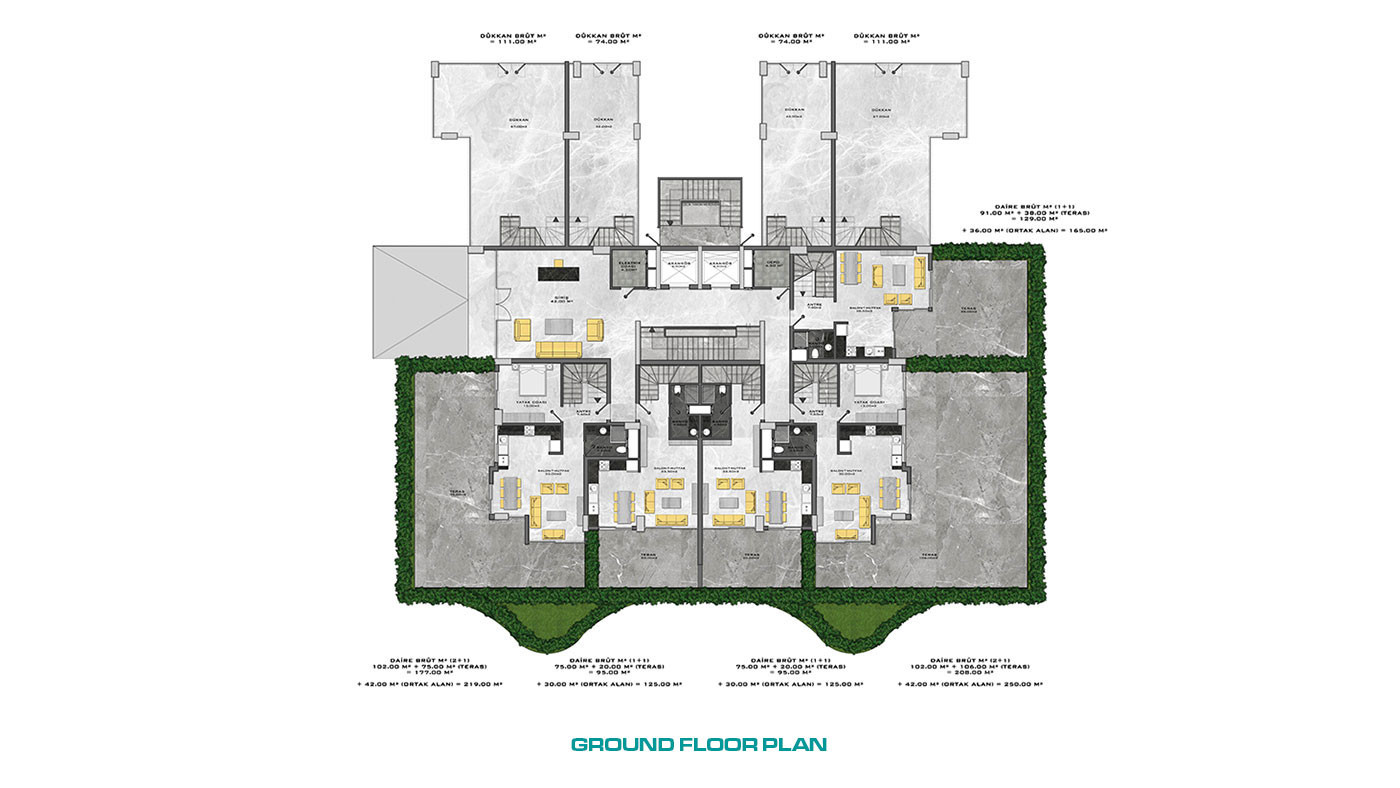 Appartements au Design Contemporain en Front de Mer à Kargıcak Alanya - 48338
