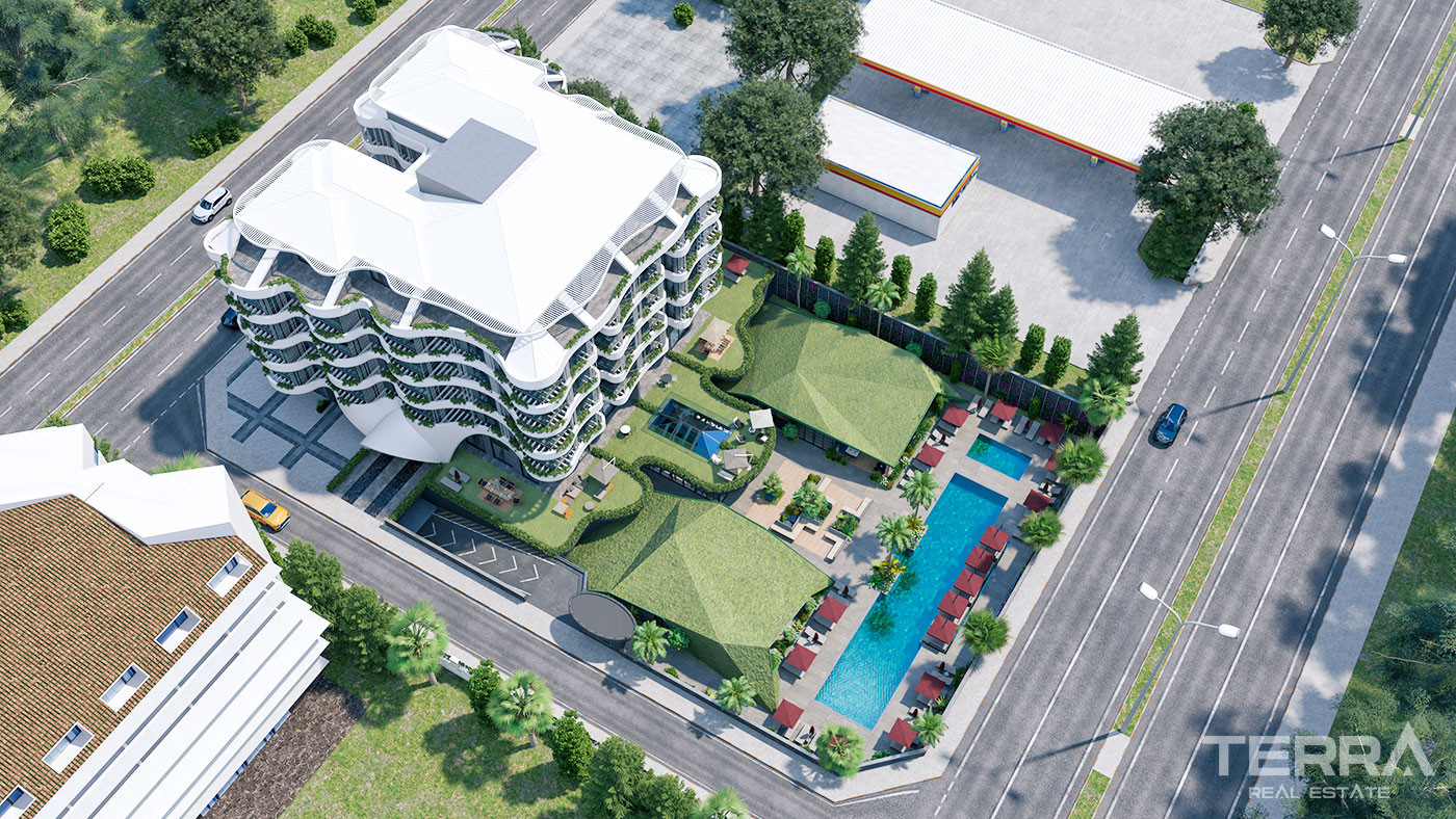 Appartements au Design Contemporain en Front de Mer à Kargıcak Alanya - 50050