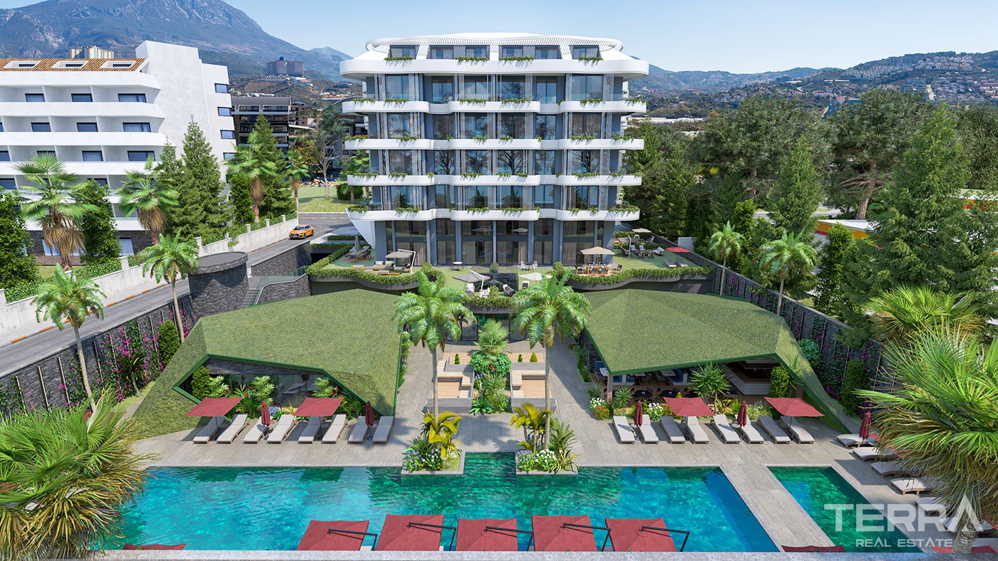 Alanya Flats to Buy in Luxury Complex just by the Seaside in Kargıcak