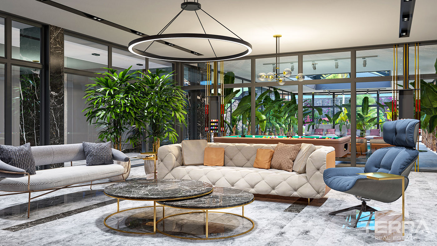 Appartements au Design Contemporain en Front de Mer à Kargıcak Alanya - 50054