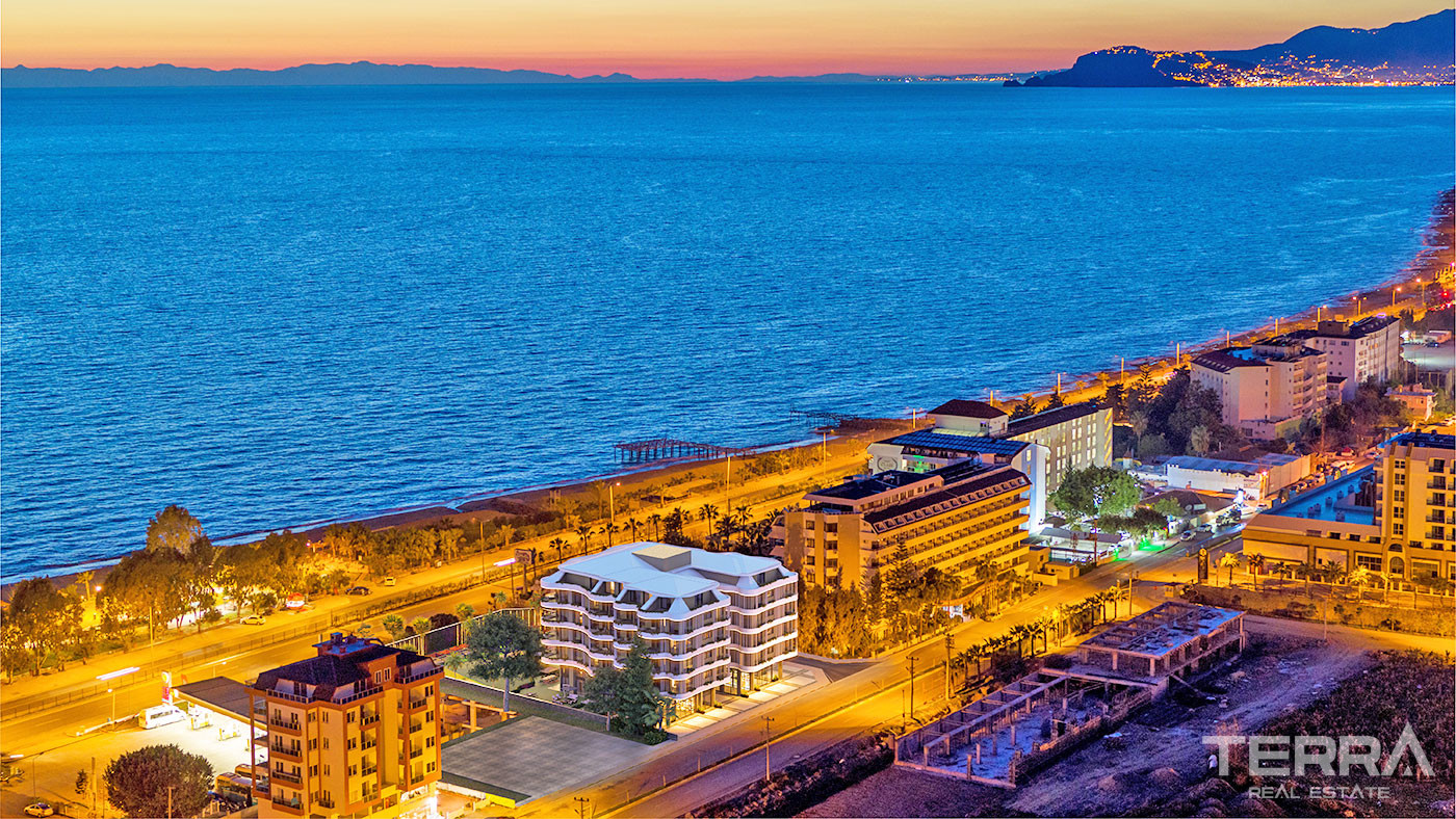 Appartements au Design Contemporain en Front de Mer à Kargıcak Alanya - 50061