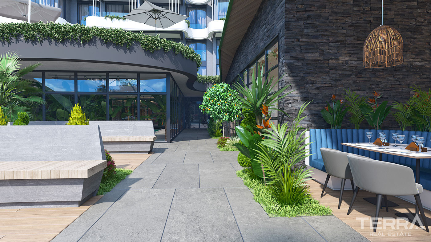 Appartements au Design Contemporain en Front de Mer à Kargıcak Alanya - 50068