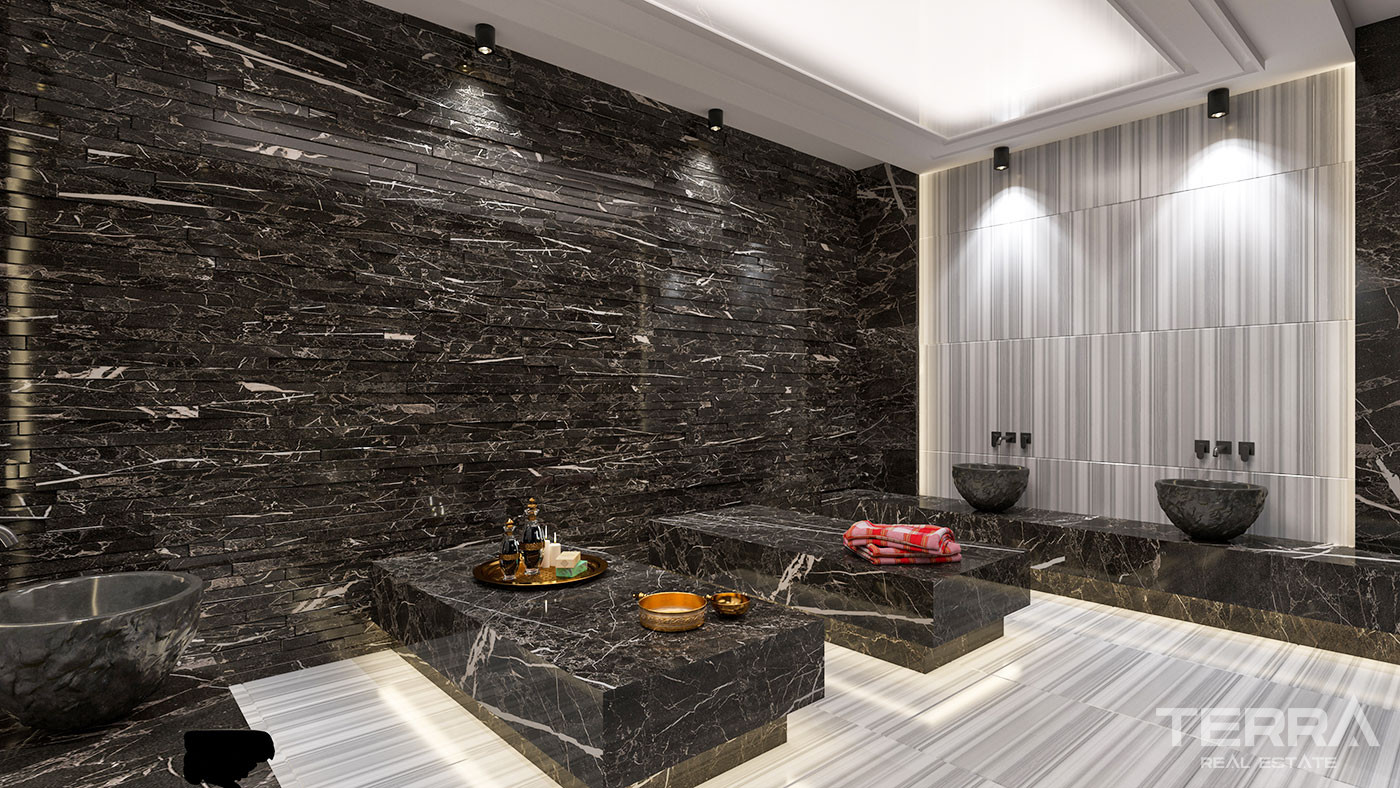 Appartements au Design Contemporain en Front de Mer à Kargıcak Alanya - 50085