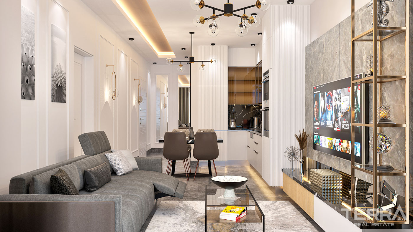 Appartements au Design Contemporain en Front de Mer à Kargıcak Alanya - 50091