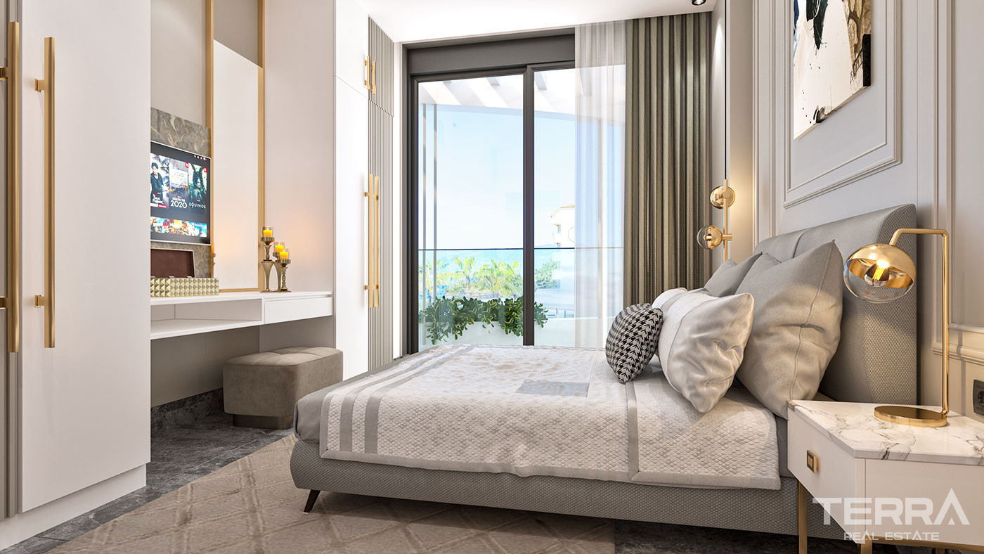 Appartements au Design Contemporain en Front de Mer à Kargıcak Alanya - 50099
