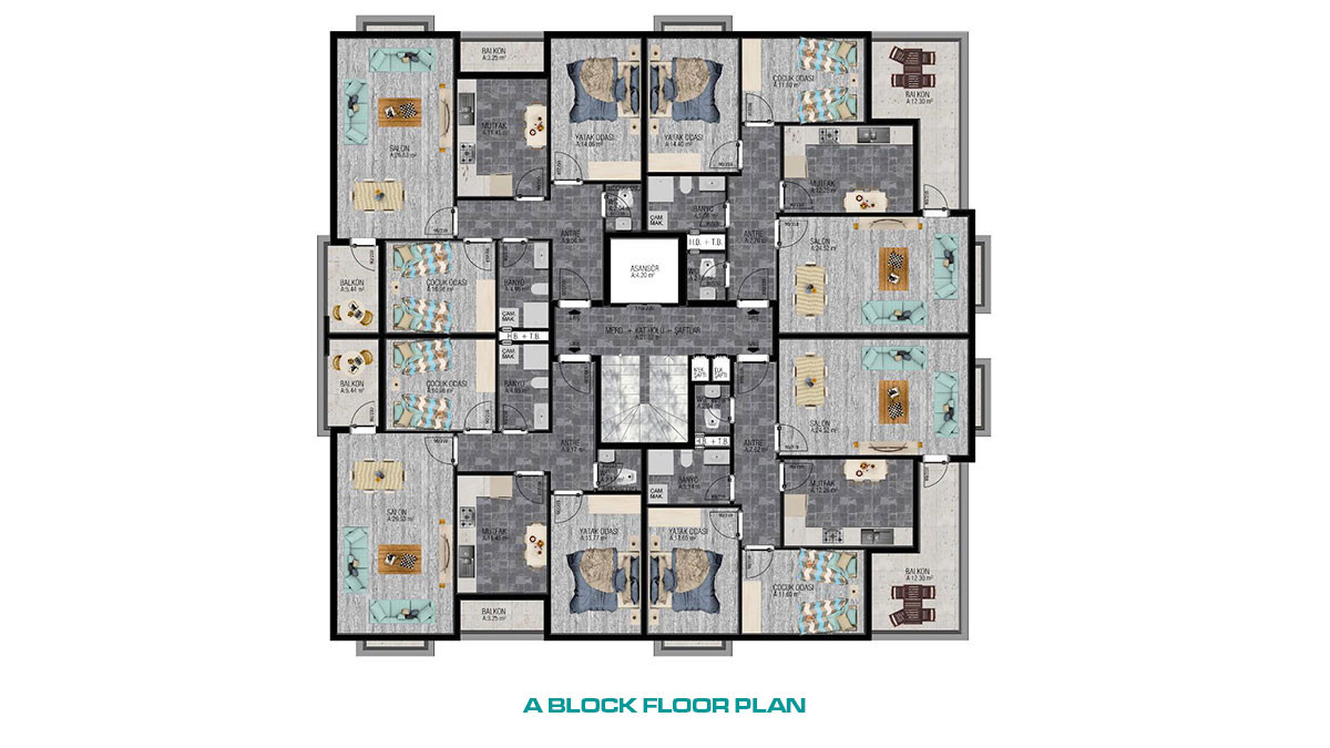 New Centrally Located 1 and 2- Bed Apartments to Buy in Alanya - 48506