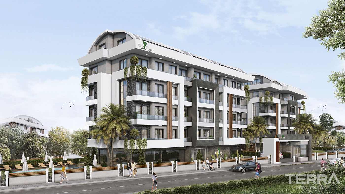 Magnificent Flats to Buy in Alanya with Natural Landscape and Sea View - 49062
