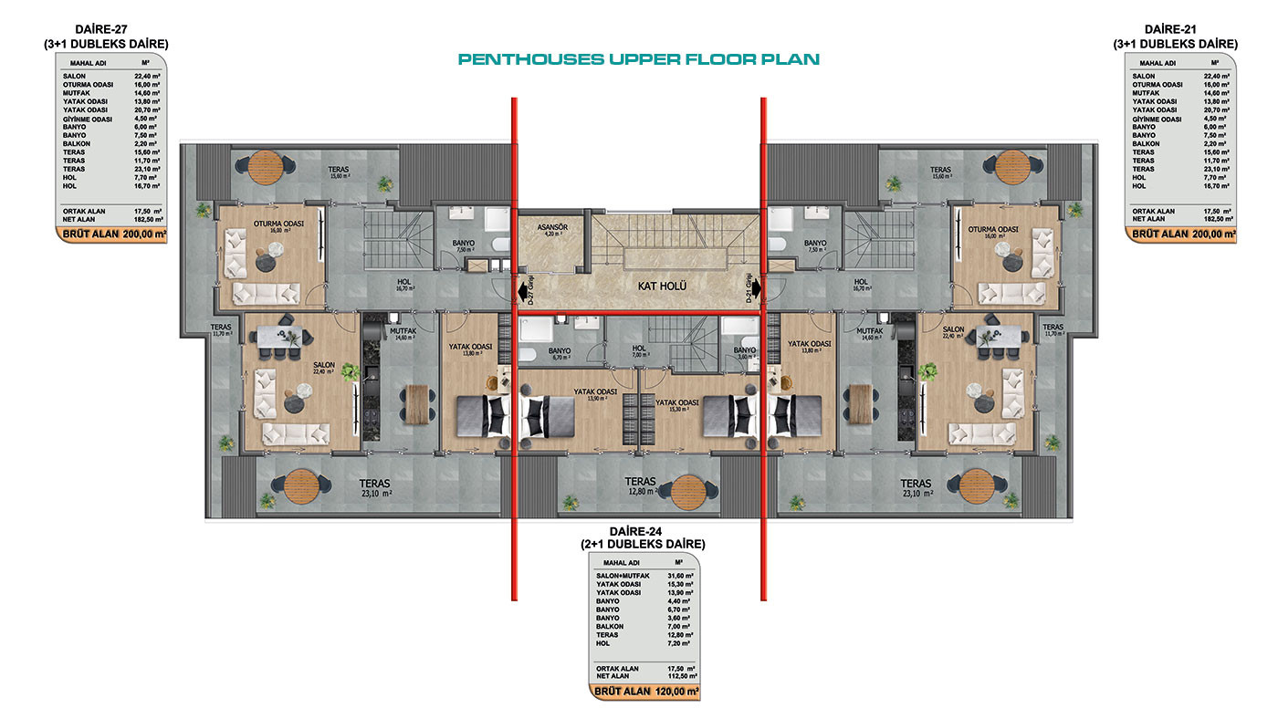 Magnificent Flats to Buy in Alanya with Natural Landscape and Sea View - 49073