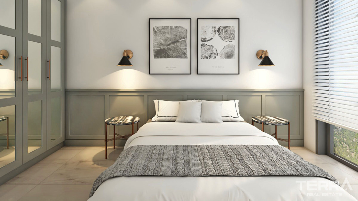 Magnificent Flats to Buy in Alanya with Natural Landscape and Sea View - 60932