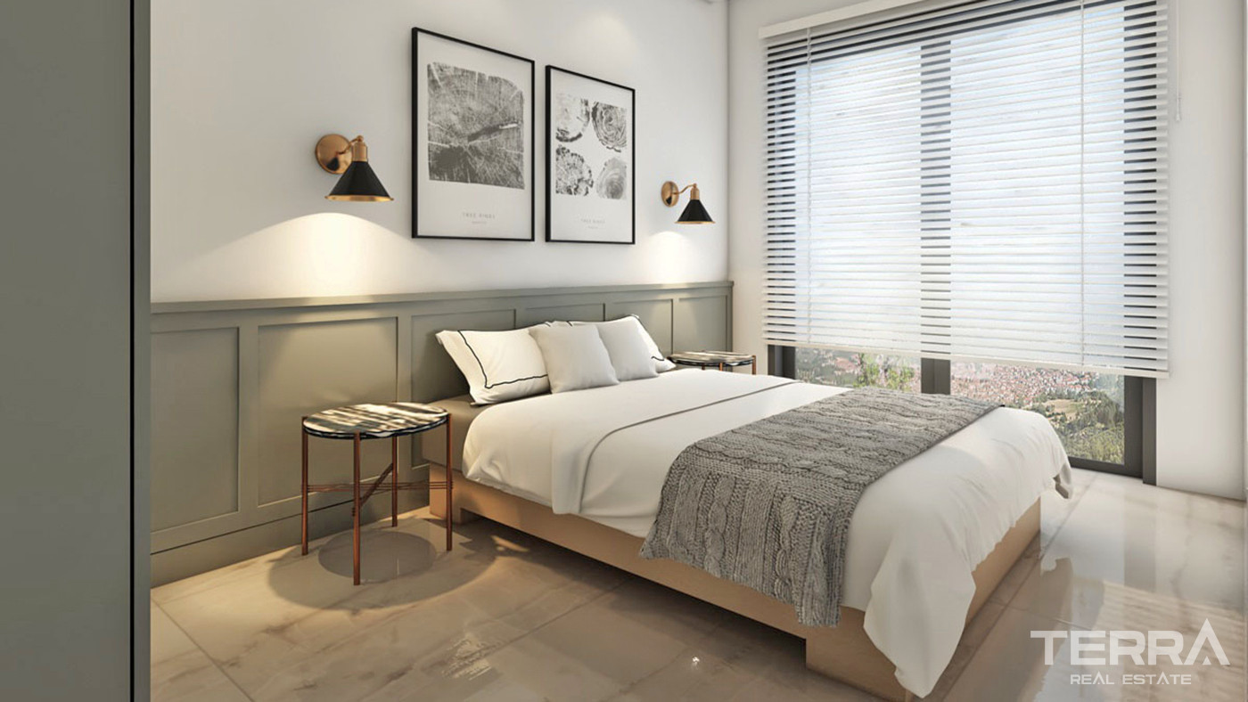 Magnificent Flats to Buy in Alanya with Natural Landscape and Sea View - 60947