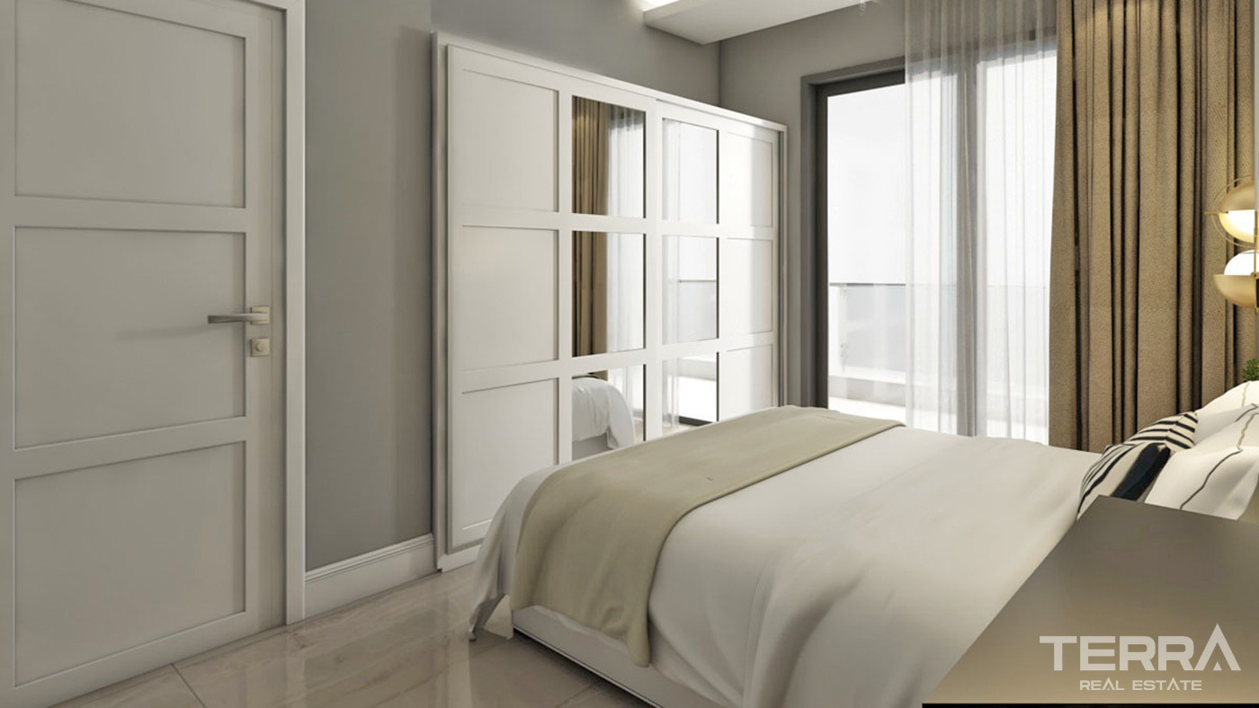 Magnificent Flats to Buy in Alanya with Natural Landscape and Sea View - 60950