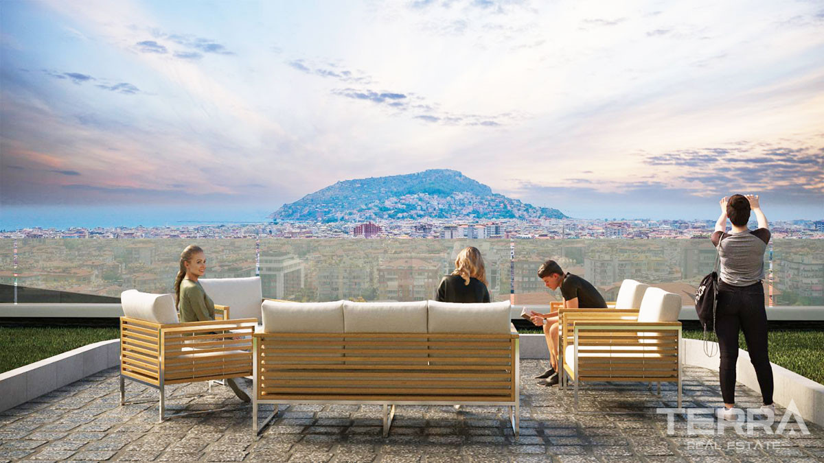 Appartements Duplex Avec Vue Mer & Forteresse d’Alanya à Bektaş - 49179