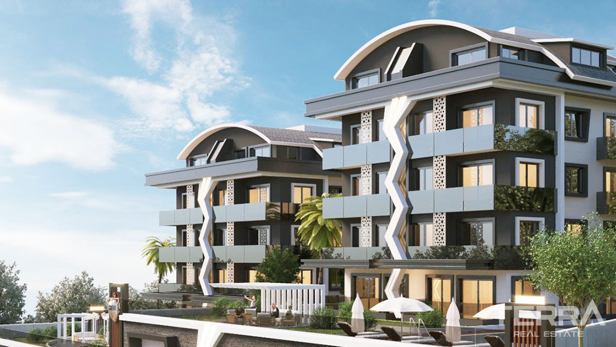 Appartements Duplex Avec Vue Mer & Forteresse d’Alanya à Bektaş - 49181