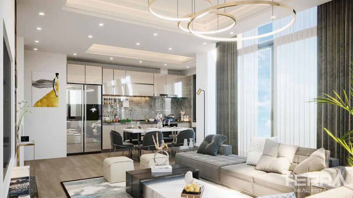 Appartements Duplex Avec Vue Mer & Forteresse d’Alanya à Bektaş - 49188