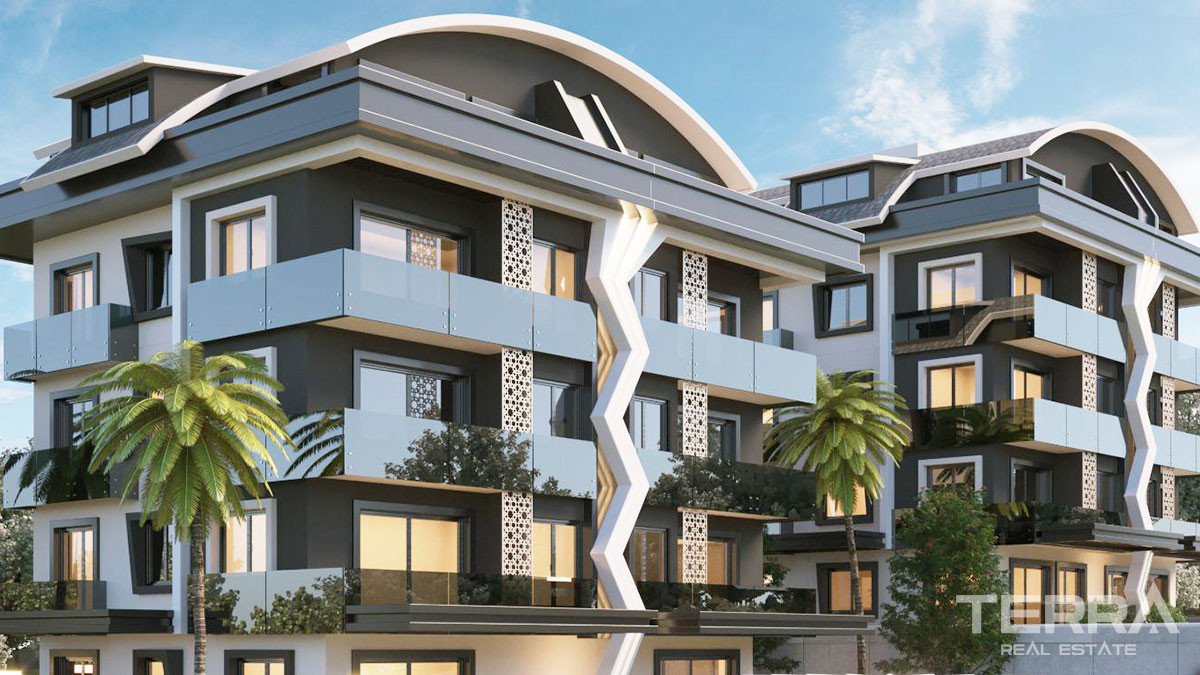 Appartements Duplex Avec Vue Mer & Forteresse d’Alanya à Bektaş - 49193