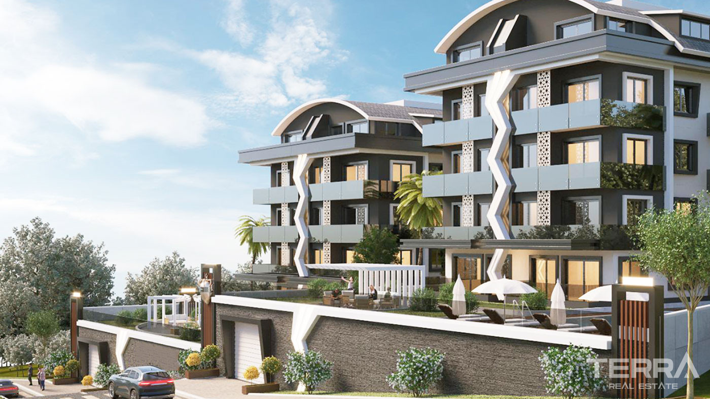 Appartements Duplex Avec Vue Mer & Forteresse d’Alanya à Bektaş - 49194