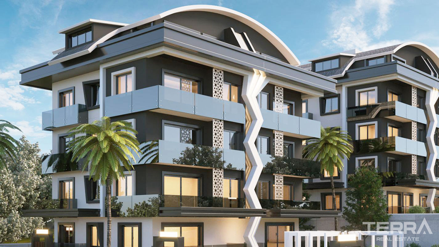 Appartements Duplex Avec Vue Mer & Forteresse d’Alanya à Bektaş - 49197