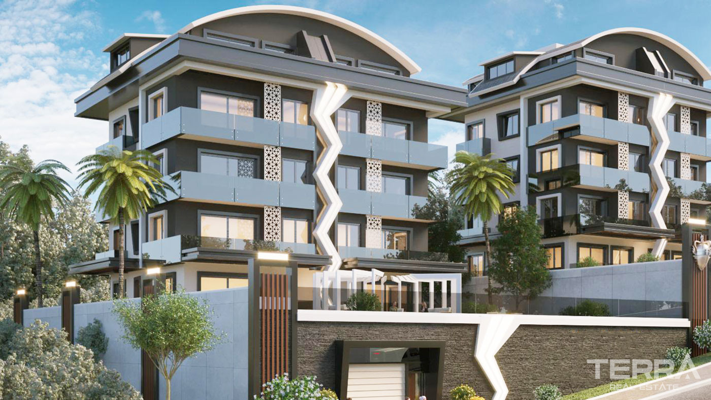 Appartements Duplex Avec Vue Mer & Forteresse d’Alanya à Bektaş - 49199
